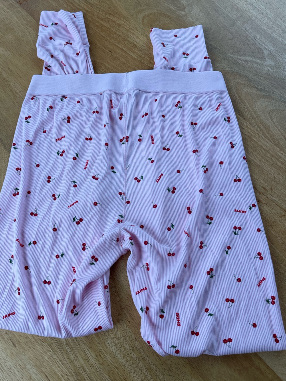 Skims Cherry Ribbed Pajama bottom
